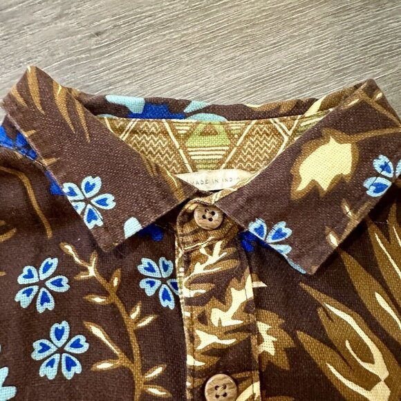2/$30 Texaito Hawaiian Button Down Shirt Mens M 100% Cotton Surfer Beach Casual - Picture 4 of 16